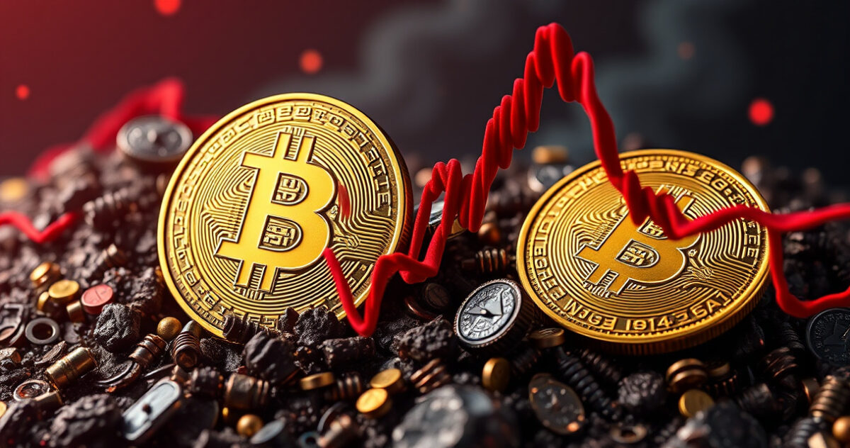 Crollo del mercato crypto: dazi di Trump portano altcoin in profondo rosso